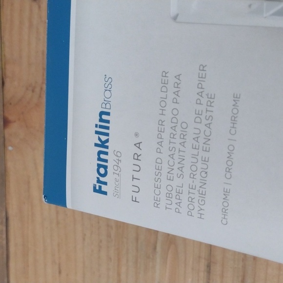 Franklin Brass Futura Recessed Paper Holder Chrome New in Open Box - Picture 4 of 8